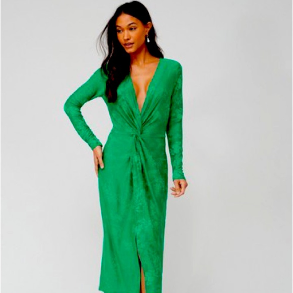 Emerald twist dress